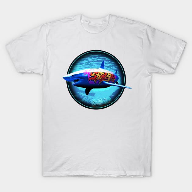 Tagged Shark T-Shirt by robotface